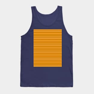 Carrot Orange Minimalist Stripes Pattern Tank Top